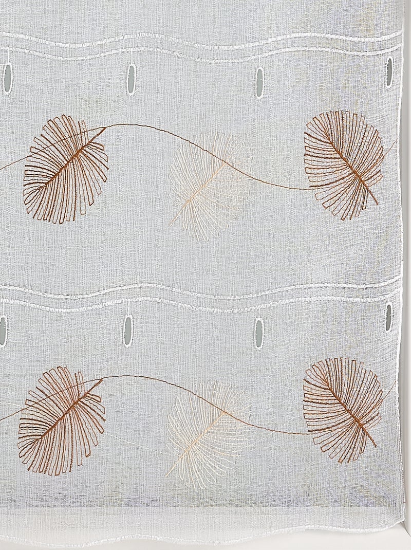 Modulable con hojas bordadas Terracota - Kiabi