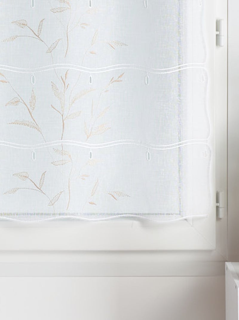 Modular bordado de lino Beige claro - Kiabi