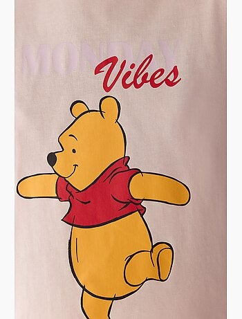 Monday vibes conjunto de pijama con estampado de oso y manga corta penti