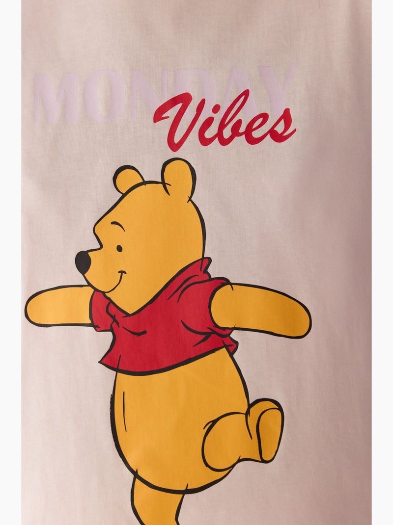 Monday vibes conjunto de pijama con estampado de oso y manga corta penti Blanco Rojo - Kiabi