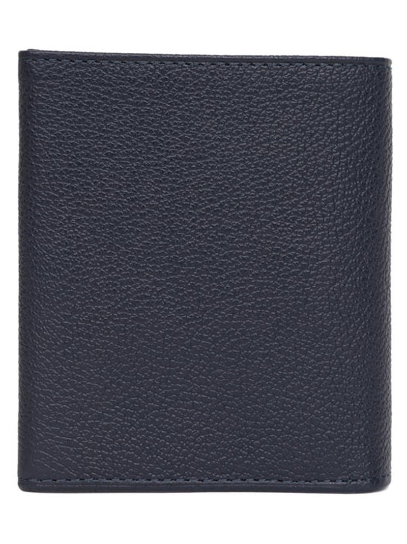 Monedero - 1 pliegue - cuero confort hexagona Azul marino - Kiabi