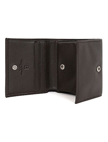 Monedero - 1 pliegue - Cuero CONFORT