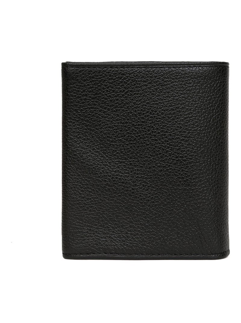 Monedero - 1 pliegue - Cuero CONFORT Negro - Kiabi