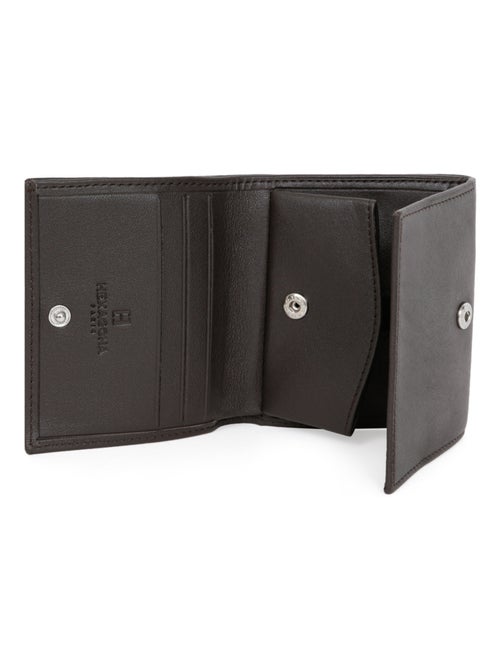 Monedero - 1 pliegue - cuero soft hexagona - Kiabi