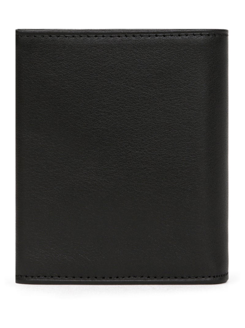 Monedero - 1 pliegue - cuero soft hexagona Negro - Kiabi