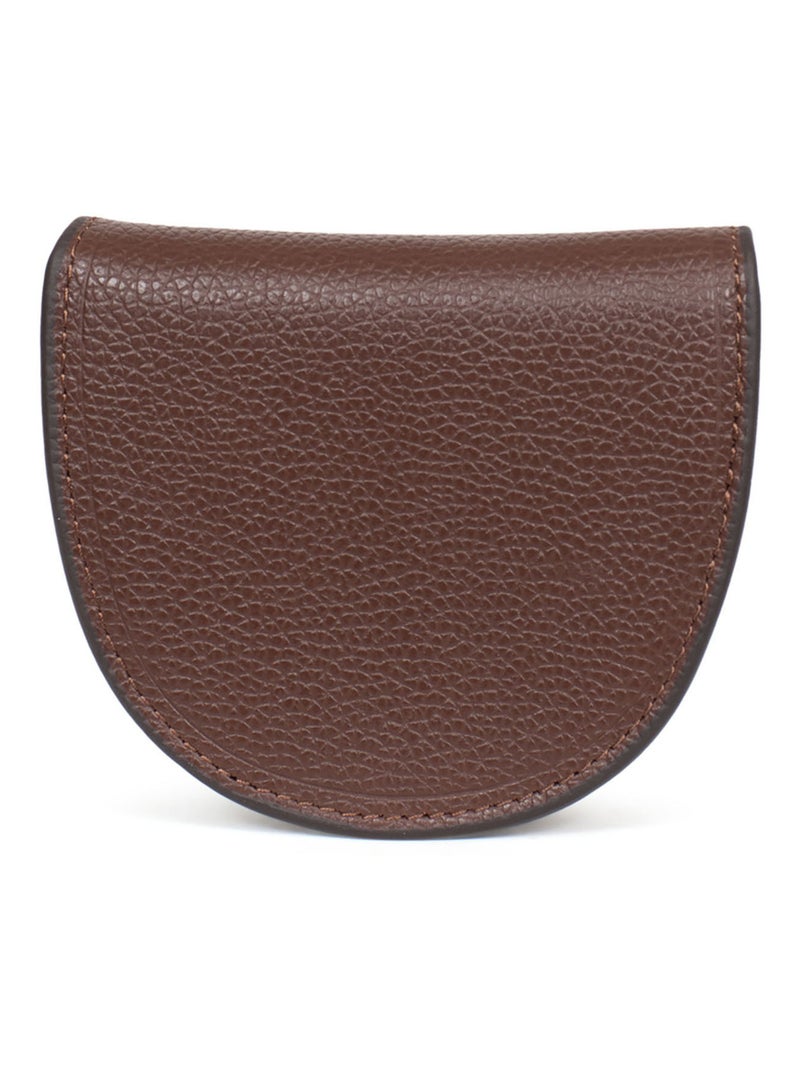 Monedero - cuero confort hexagona Marrón chocolate - Kiabi