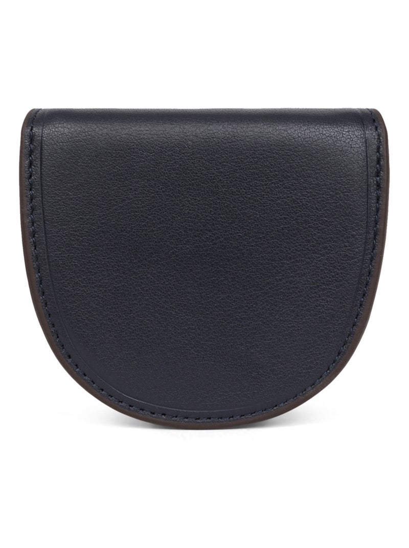 Monedero - cuero soft hexagona Azul marino - Kiabi