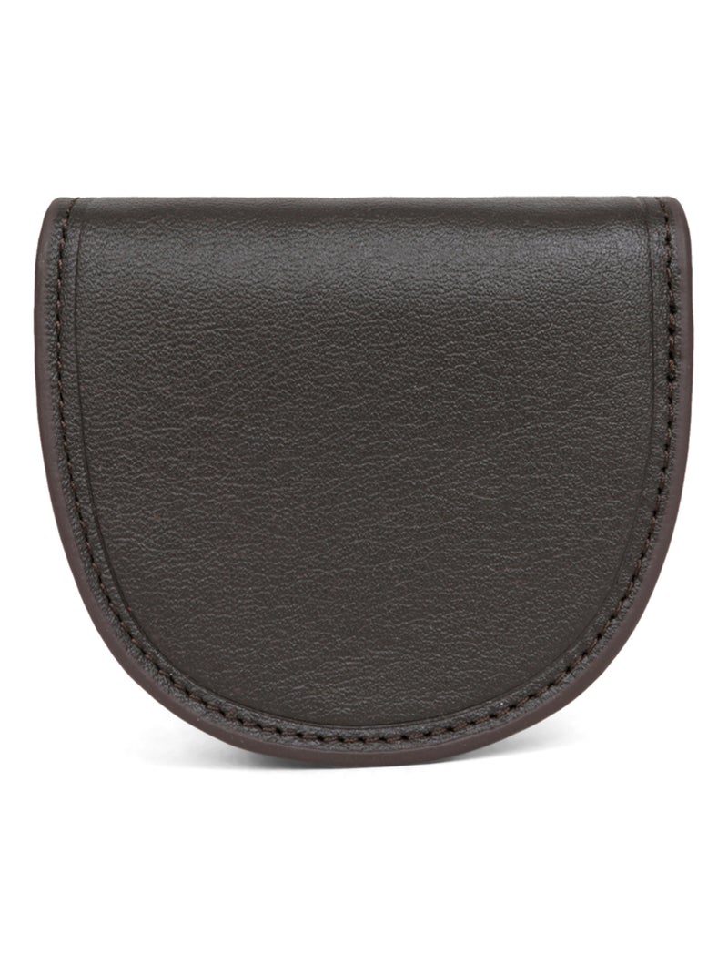Monedero - cuero soft hexagona Marrón - Kiabi
