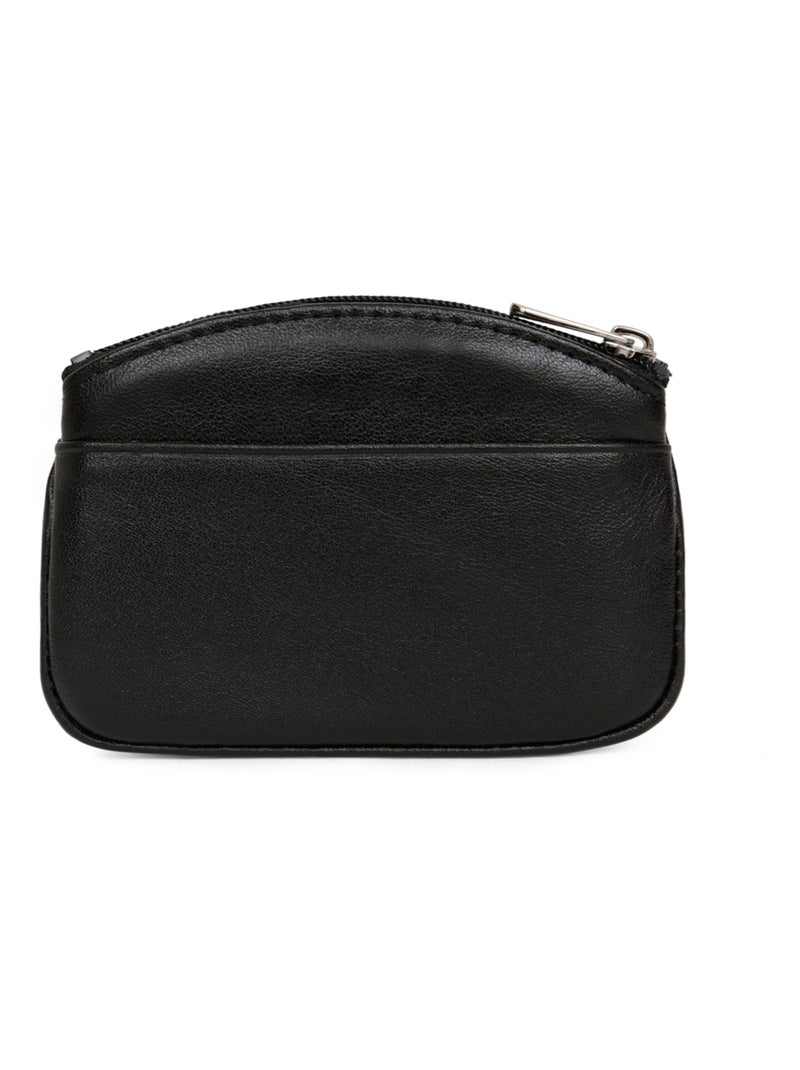 Monedero - cuero soft hexagona Negro - Kiabi