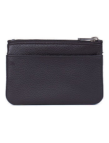 Monedero - stop rfid - cuero confort hexagona