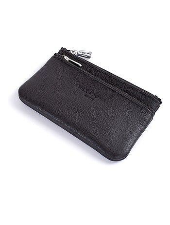 Monedero - stop rfid - cuero confort hexagona