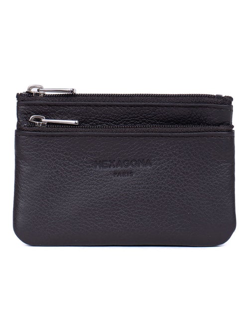 Monedero - stop rfid - cuero confort hexagona - Kiabi