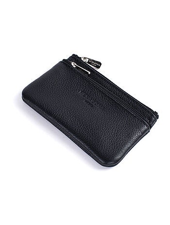 Monedero - stop rfid - cuero confort hexagona