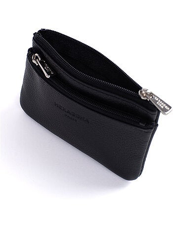 Monedero - stop rfid - cuero confort hexagona