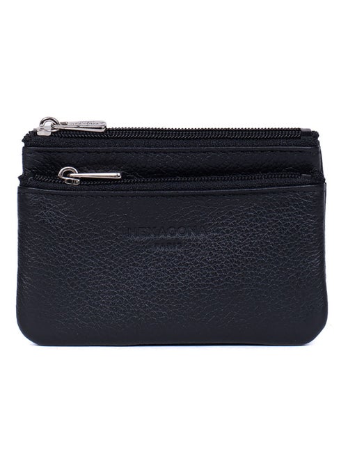 Monedero - stop rfid - cuero confort hexagona - Kiabi