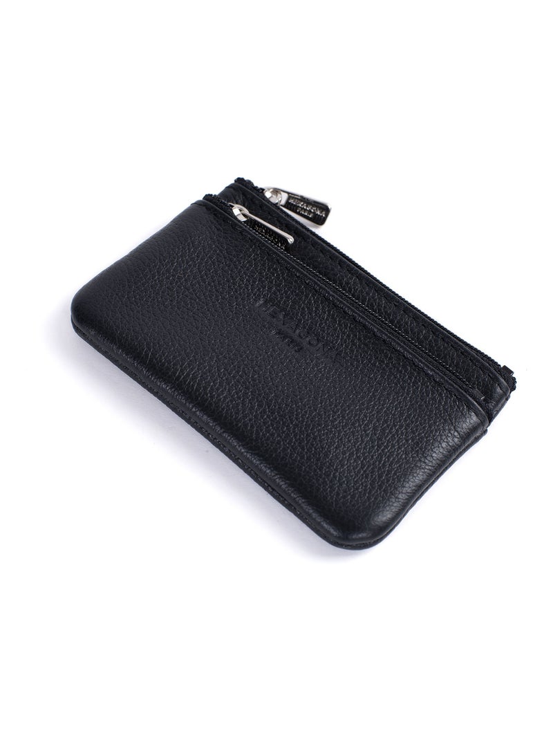 Monedero - stop rfid - cuero confort hexagona Negro - Kiabi