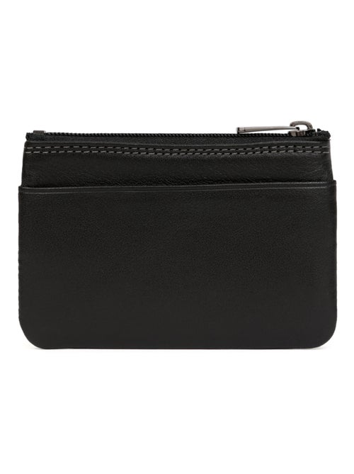 Monedero - stop rfid - cuero sensation hexagona - Kiabi