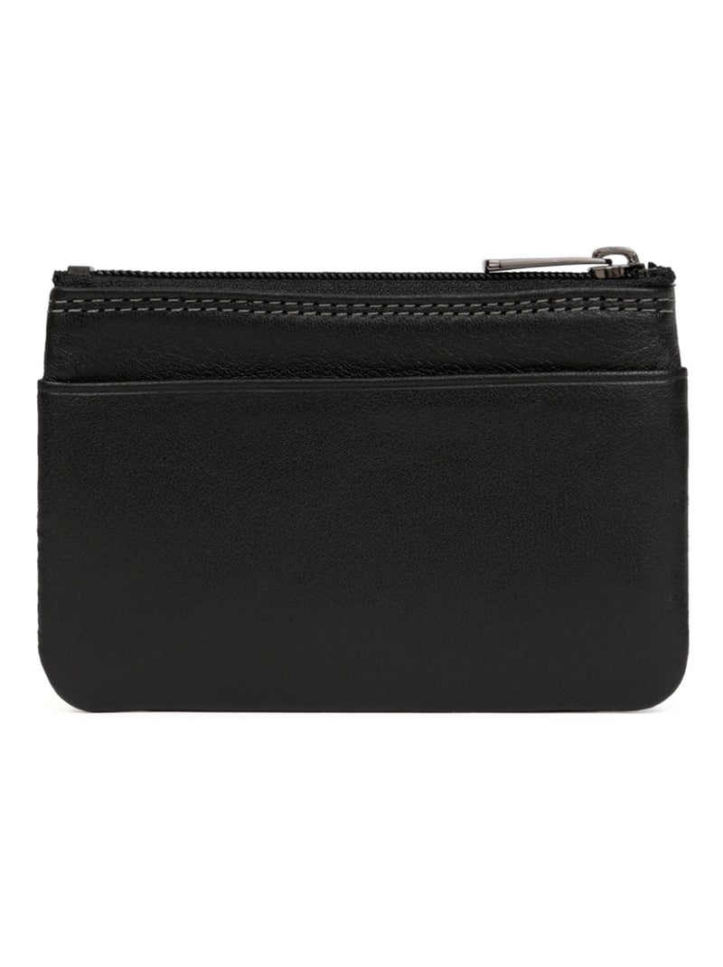 Monedero - stop rfid - cuero sensation hexagona Negro - Kiabi