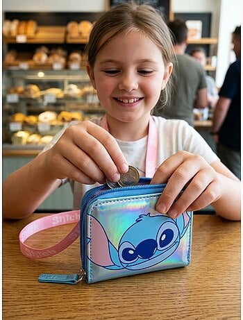 Monedero irisado stitch disney