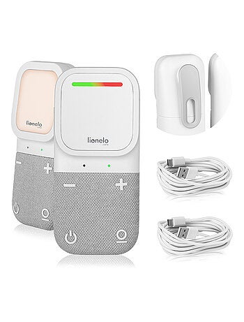 Monitor de audio para bebés LIONELO Babyline 2.2 - Comunicación bidireccional - 12 horas de duración