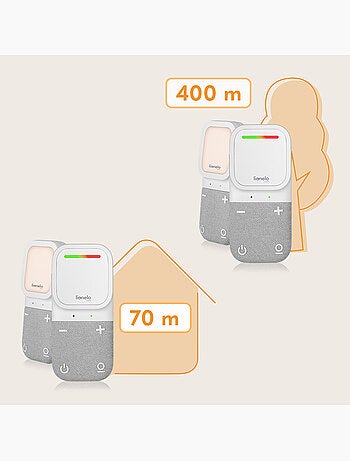 Monitor de audio para bebés LIONELO Babyline 2.2 - Comunicación bidireccional - 12 horas de duración