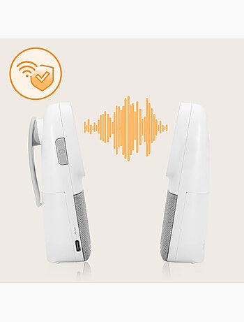 Monitor de audio para bebés LIONELO Babyline 2.2 - Comunicación bidireccional - 12 horas de duración