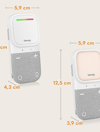 Monitor de audio para bebés LIONELO Babyline 2.2 - Comunicación bidireccional - 12 horas de duración