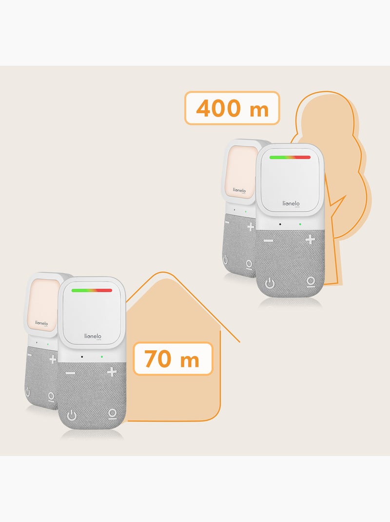 Monitor de audio para bebés LIONELO Babyline 2.2 - Comunicación bidireccional - 12 horas de duración Blanco - Kiabi