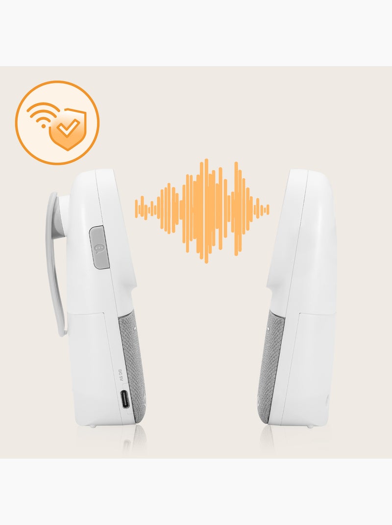 Monitor de audio para bebés LIONELO Babyline 2.2 - Comunicación bidireccional - 12 horas de duración Blanco - Kiabi