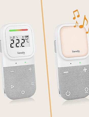 Monitor de audio para bebés LIONELO Babyline 2.3 - Comunicación bidireccional - 10 horas de duración