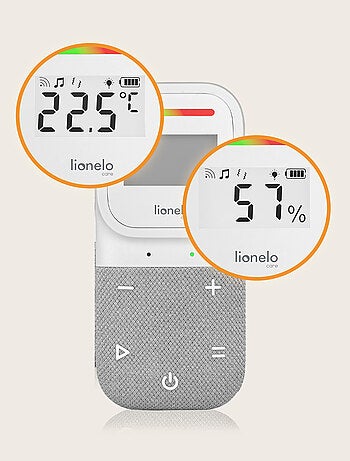 Monitor de audio para bebés LIONELO Babyline 2.3 - Comunicación bidireccional - 10 horas de duración
