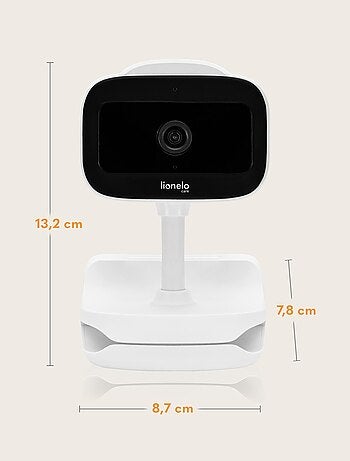 Monitor de bebé con video inalámbrico LIONELO Babyline Go - Hasta 5 horas - Clip de montaje