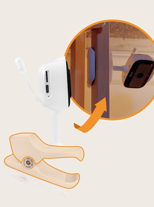 Monitor de bebé con video inalámbrico LIONELO Babyline Go - Hasta 5 horas - Clip de montaje - Kiabi