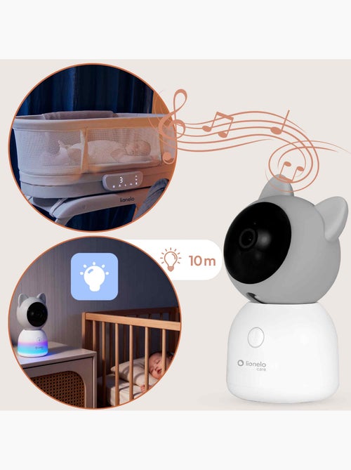 Monitor de bebé inalámbrico LIONELO Babyline 9.2 con IA - Detección de cabeza - Monitor - Aplicación - Kiabi