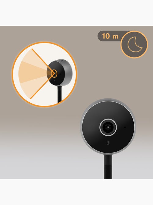 Monitor inteligente para bebés LIONELO Babyline - HD - WiFi - Audio bidireccional - Visión nocturna - Kiabi Monitor inteligente para bebés LIONELO Babyline - HD - WiFi - Audio bidireccional - Visión nocturna - Kiabi