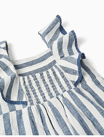 Mono a rayas de algodón y lino You&Me