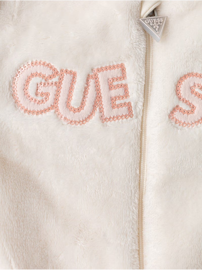 Mono abrigado para bebé - guess kids Beige - Kiabi