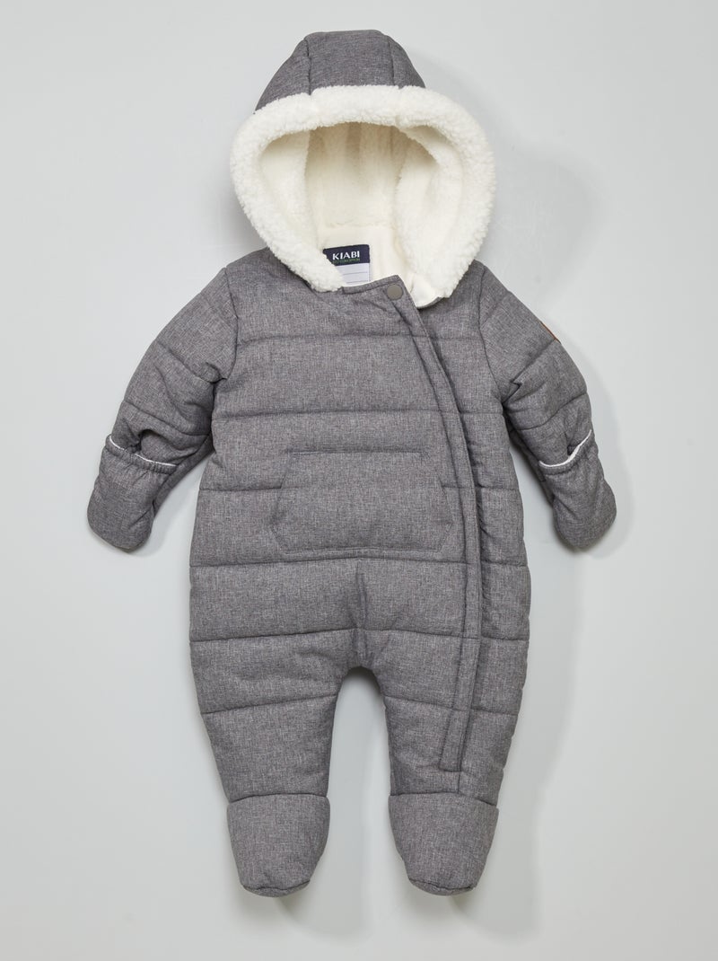 Mono anorak con forro polar gris oscuro - Kiabi