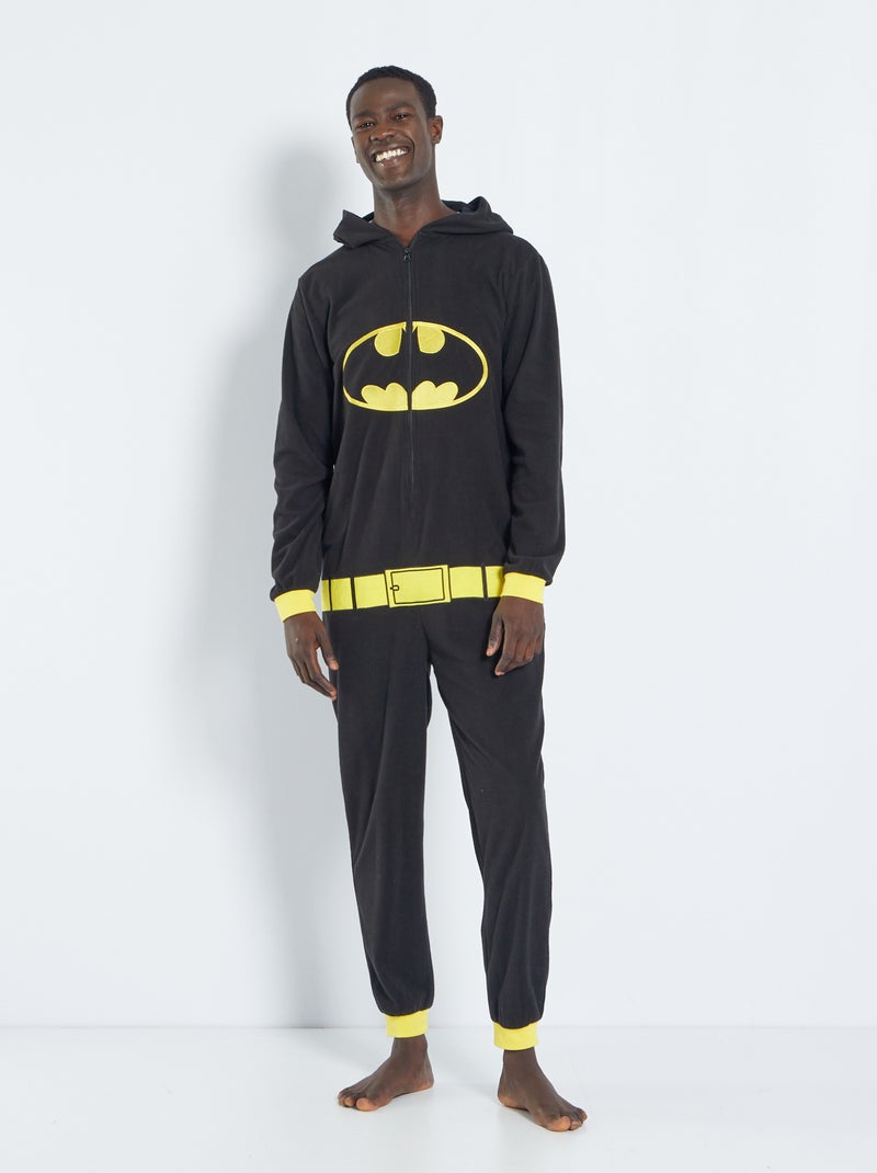 Mono 'Batman' de tejido polar NEGRO - Kiabi