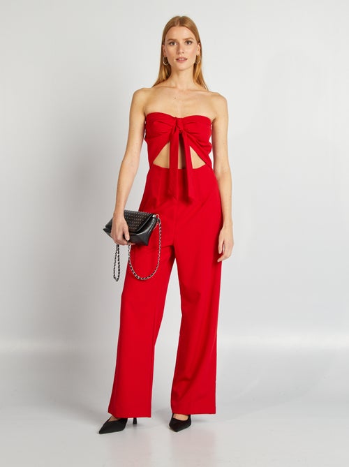 Mono bustier con abertura bajo el pecho - Kiabi