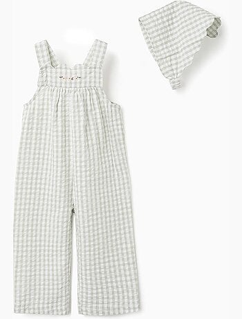 Mono + capota de algodón Vichy B&S