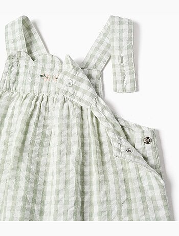 Mono + capota de algodón Vichy B&S