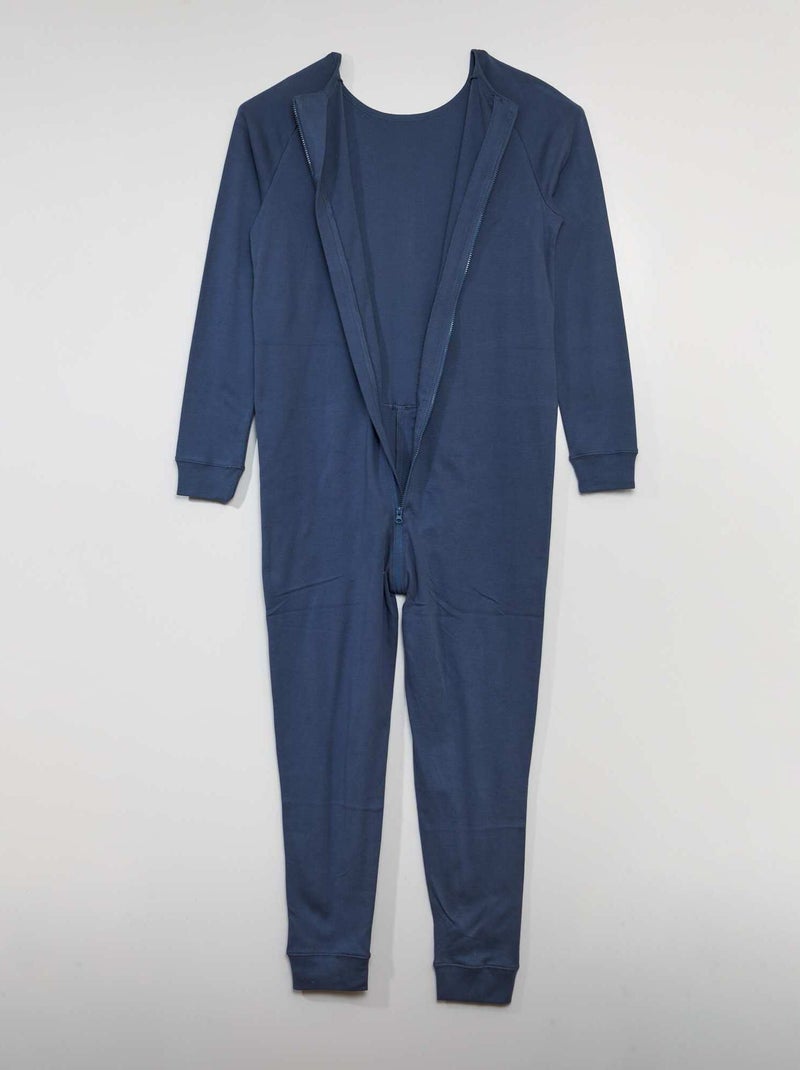 Mono con abertura de cremallera - colección fácil de poner AZUL - Kiabi