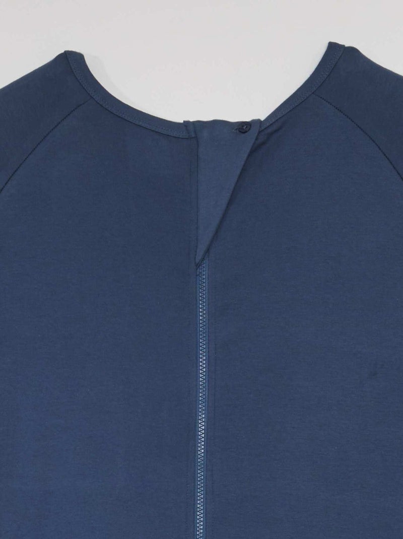 Mono con abertura de cremallera - colección fácil de poner AZUL - Kiabi