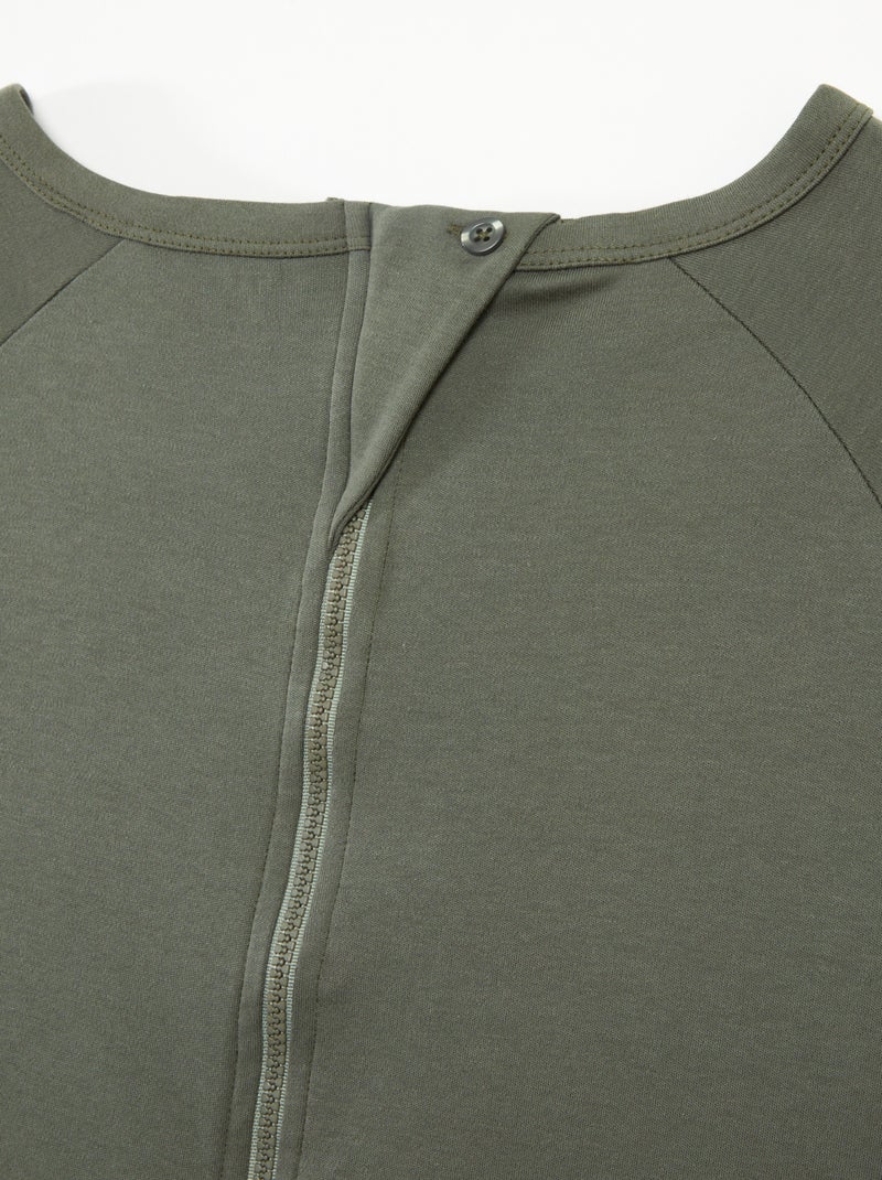 Mono con abertura de cremallera - colección fácil de poner GRIS - Kiabi