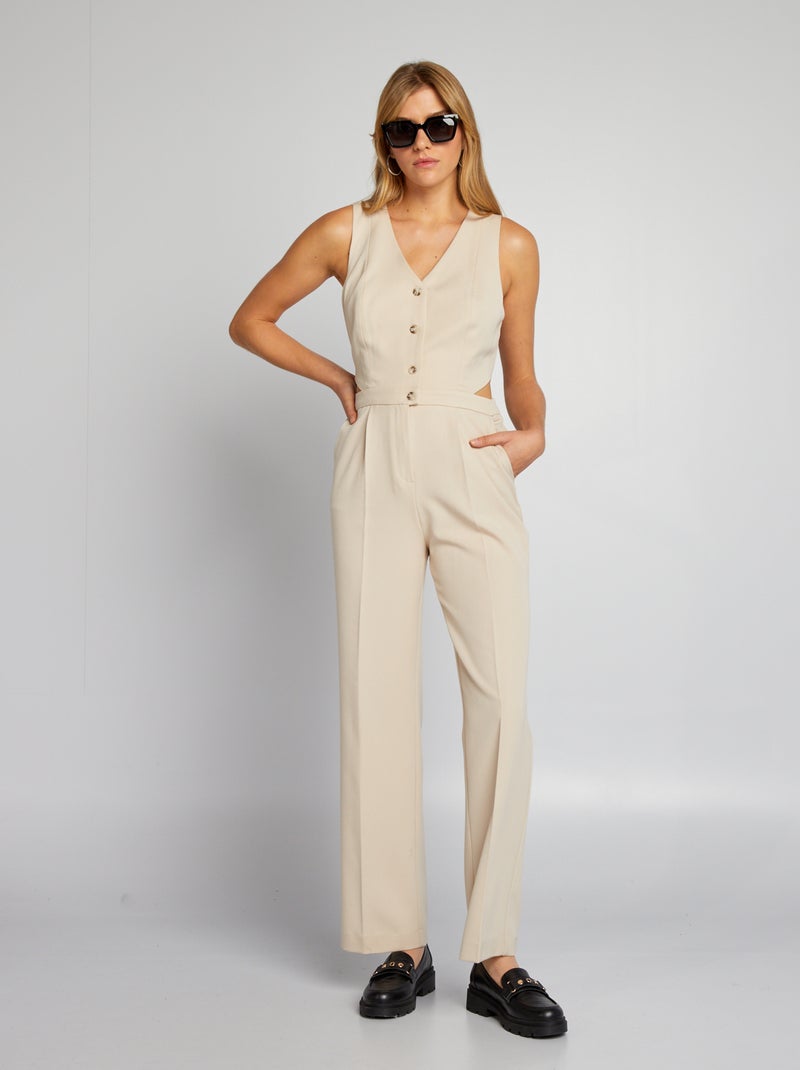 Mono con abertura en los laterales BEIGE - Kiabi