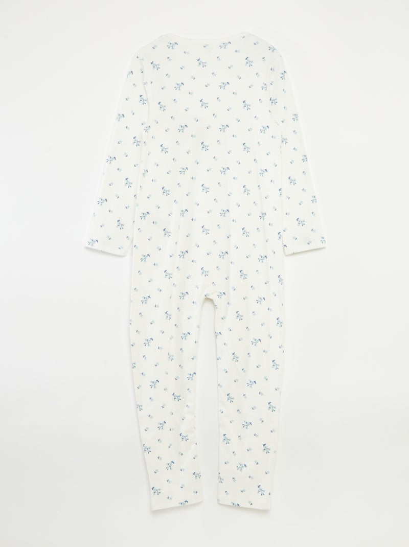 Mono con aberturas de botones a presión - colección fácil de poner BLANCO - Kiabi