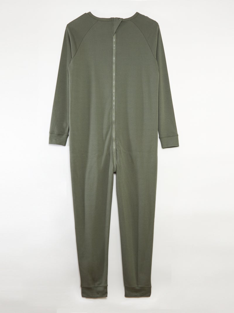 Mono con cierre de cremallera - Fácil de Poner GRIS - Kiabi