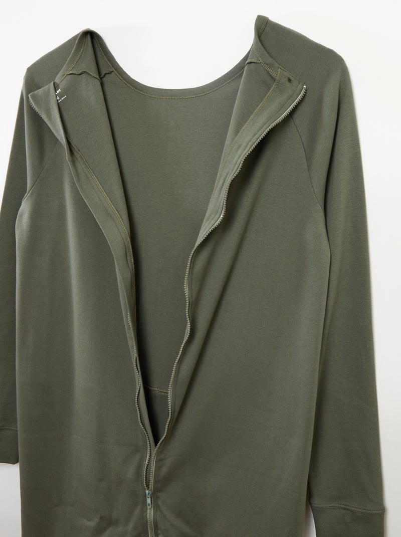 Mono con cierre de cremallera - Fácil de Poner GRIS - Kiabi