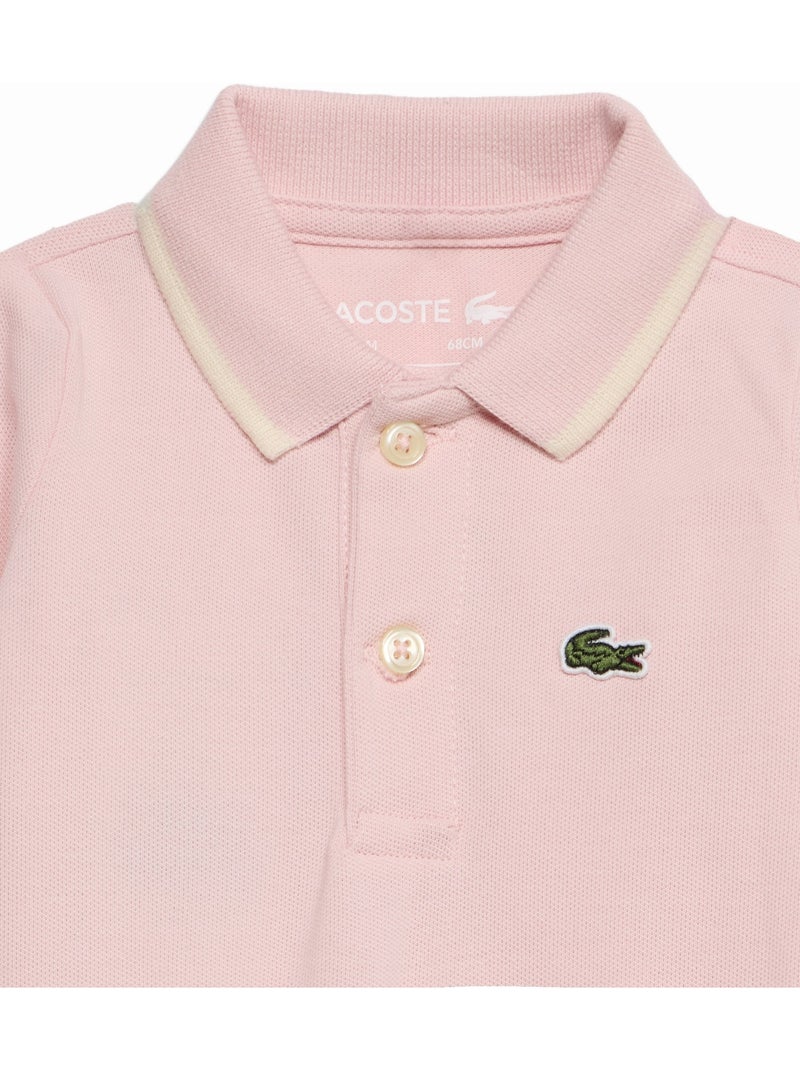 Mono con cuello de polo - lacoste Rosa claro - Kiabi